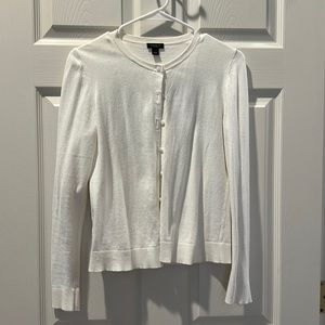 Ann Taylor factory white cardigan